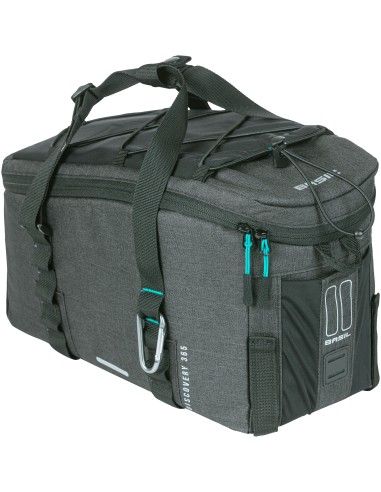Tasche für Gepäckträger Basil Discovery 365D 9 Liter 36 x 16 x 20 cm - Schwarz meliert