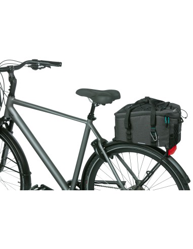 Tasche für Gepäckträger Basil Discovery 365D 9 Liter 36 x 16 x 20 cm - Schwarz meliert