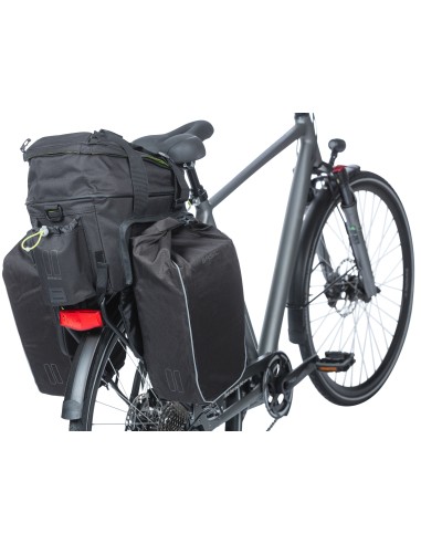 Tasche für Gepäckträger Basil Miles XL Pro 9-36 Liter 31 x 23 x 20 cm - black lime