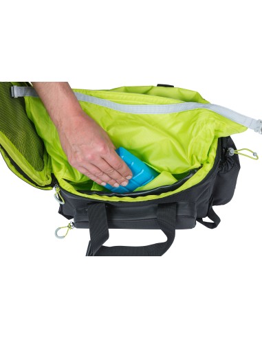 Tasche für Gepäckträger Basil Miles XL Pro 9-36 Liter 31 x 23 x 20 cm - black lime