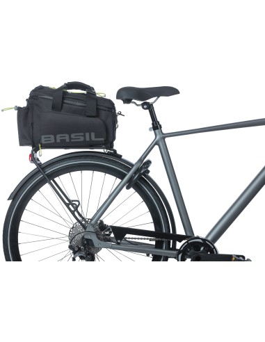 Tasche für Gepäckträger Basil Miles XL Pro 9-36 Liter 31 x 23 x 20 cm - black lime
