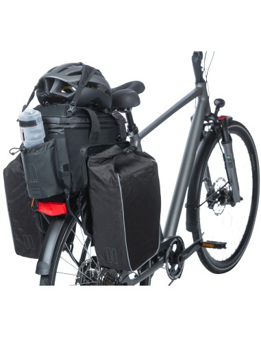 Tasche für Gepäckträger Basil Miles Tarpaulin XL Pro 9-36 Liter 31 x 23 x 20 cm - black orange