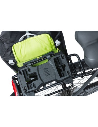 MIK Pannier bag tubes Basil für MIK Gepäckträgerplatte - Schwarz (2 Stück)