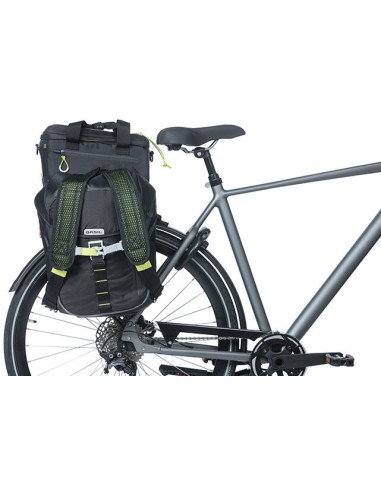 MIK Pannier bag tubes Basil für MIK Gepäckträgerplatte - Schwarz (2 Stück)