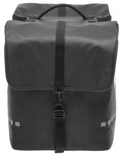 Doppelpacktasche New Looxs Odense Double Racktime 39 Liter 34 x 16 x 38 cm (x2) - Schwarz