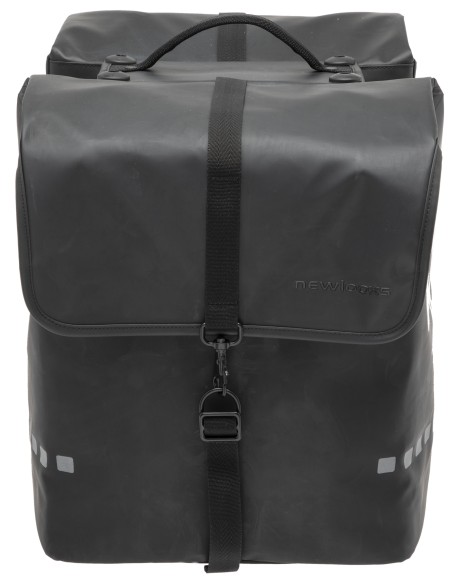 Doppelpacktasche New Looxs Odense Double Racktime 39 Liter 34 x 16 x 38 cm (x2) - Schwarz