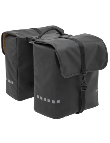 Doppelpacktasche New Looxs Odense Double Racktime 39 Liter 34 x 16 x 38 cm (x2) - Schwarz