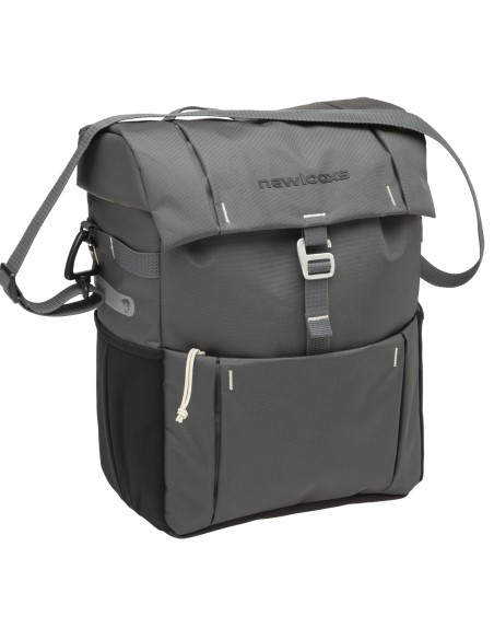 Fahrradtasche New Looxs Vigo Single 18,5 Liter 31 x 15 x 40 cm - Grau