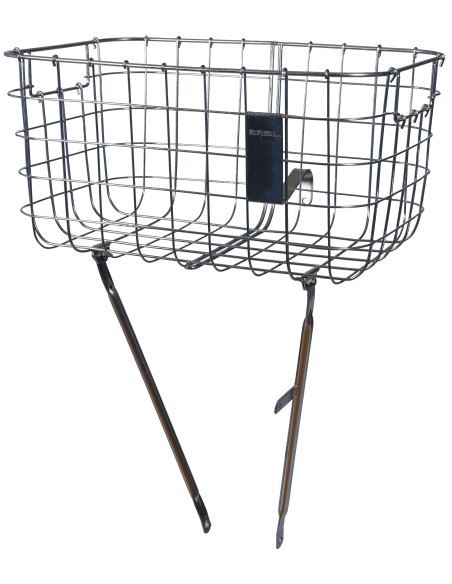 Fahrradkorb für vorne Basil Robin 27 Liter 47 x 31 x 25 cm - Silber