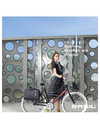 Fahrradtasche Basil Noir 17 Liter 41 x 17 x 32 cm - midnight black