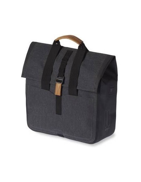 Fahrradtasche Basil Urban Dry Shopper 20 Liter 34 x 16 x 48 cm - Charcoal melee