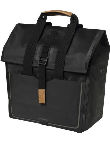 Fahrradtasche Basil Urban Dry Shopper 20 Liter 34 x 16 x 48 cm - Mattschwarz