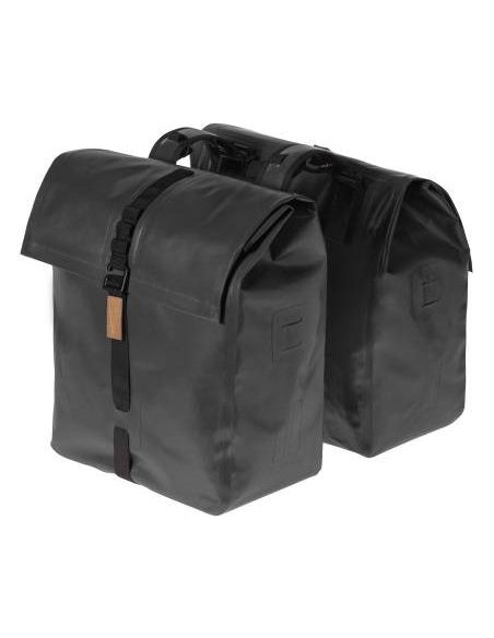 Doppelpacktasche Basil Urban Dry 50 Liter 36 x 17 x 42 cm - Mattschwarz