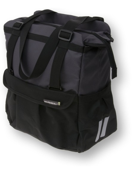 Fahrradtasche Basil Shopper XL 17 liter 32 x 16 x 37 cm - Schwarz