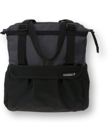 Fahrradtasche Basil Shopper XL 17 liter 32 x 16 x 37 cm - Schwarz