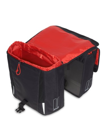 Doppelpacktasche Basil Sport Design 32 Liter 35 x 15 x 43 cm - Schwarz