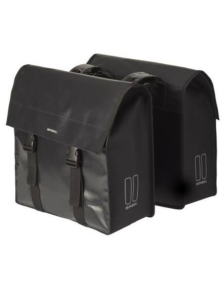 Doppelpacktasche Basil Urban Load 48-53 Liter 41 x 18 x 46 cm - Schwarz reflektierend