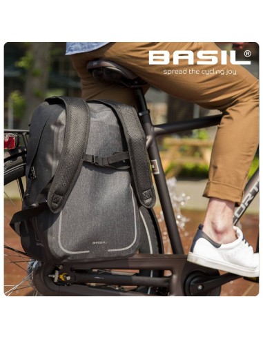 Rucksack Basil Urban Dry Backpack 18 Liter 27 x 16 x 45 cm - Grau