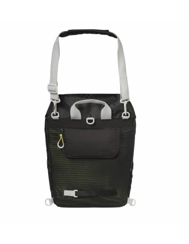 Schultertasche Basil Miles Daypack 16 Liter 33 x 17 x 41 cm - Schwarz/Lime