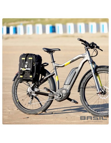 Schultertasche Basil Miles Daypack 16 Liter 33 x 17 x 41 cm - Schwarz/Lime