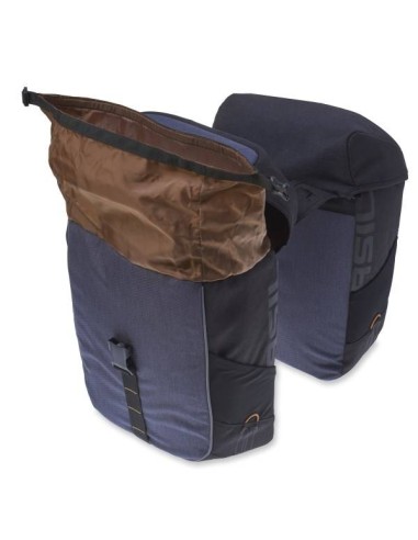 Doppelpacktasche Basil Miles Double Bag 34 liter 34 x 19 x 43 cm - Schwarz/Grau