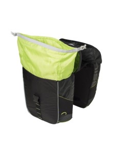 Doppelpacktasche Basil Miles Double Bag 34 Liter 34 x 19 x 43 cm - Schwarz/Lime