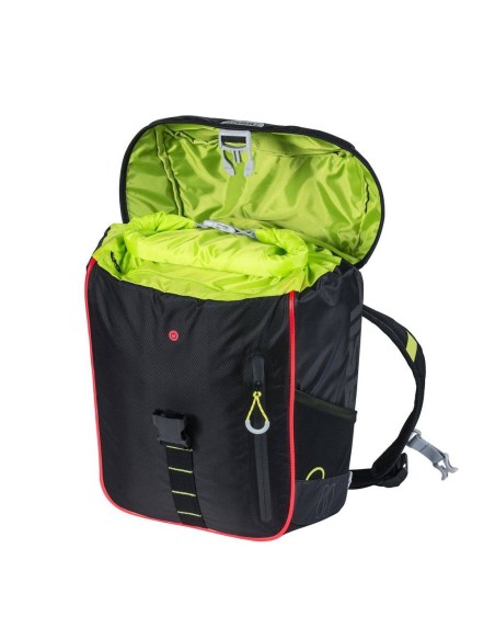 Rucksack Basil Miles Daypack Nordlicht 17 Liter 31 x 17 x 44 cm - Schwarz