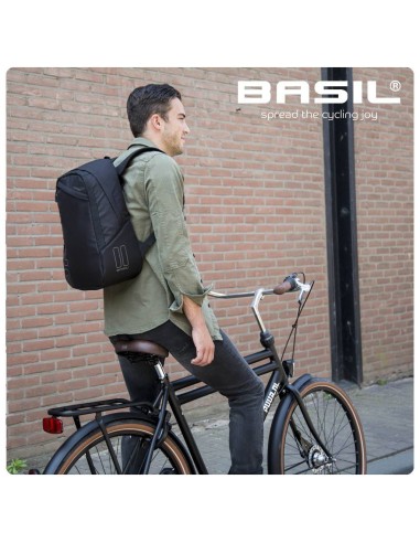 Rucksack Basil Flex Backpack 17 Liter 33 x 17 x 52 cm - Schwarz