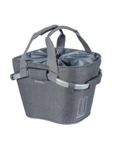 Fahrradkorb für vorne Basil 2day Carry All 15 Liter 28 x 37 x 25 cm - Grau