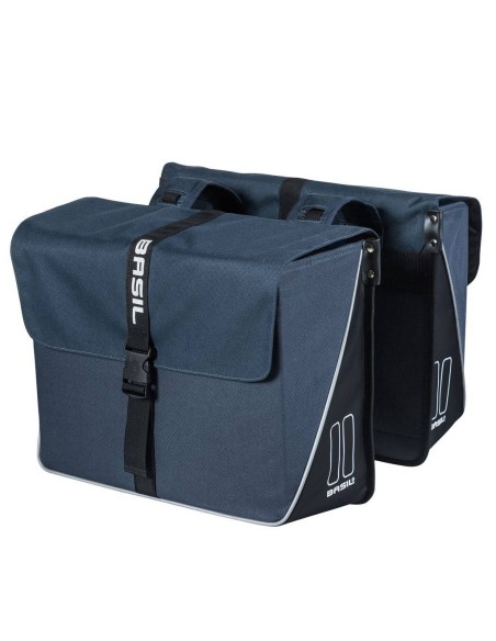Doppelpacktasche Basil Forte 35 Liter 41 x 15 x 34 cm - Marineblau/Schwarz