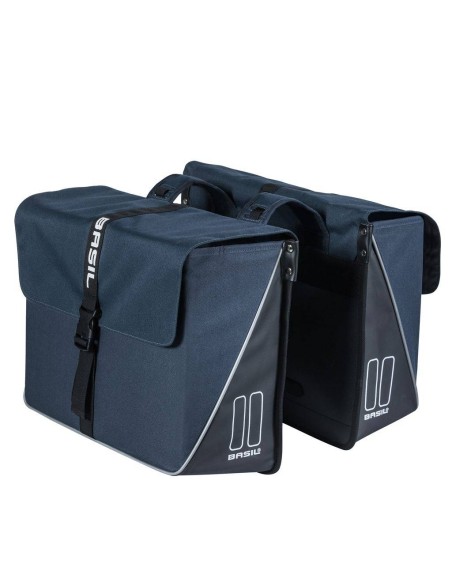 Doppelpacktasche Basil Forte 35 Liter 41 x 15 x 34 cm - Marineblau/Schwarz