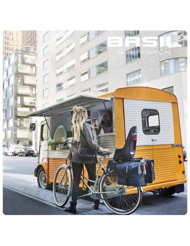 Doppelpacktasche Basil Forte 35 Liter 41 x 15 x 34 cm - Marineblau/Schwarz