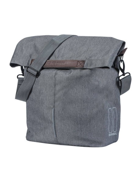 Fahrradtasche Basil City Shopper 14-16 Liter 30 x 18 x 49 cm - Grau