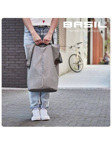 Fahrradtasche Basil City Shopper 14-16 Liter 30 x 18 x 49 cm - Grau