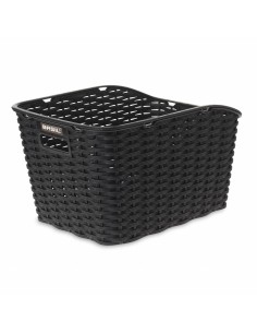 Fahrradkorb für Gepäckträger Basil Weave WP 43 x 32 x 25 cm - Schwarz