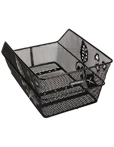 Fahrradkorb für Gepäckträger Basil Cento Flower 45 x 31 x 21 cm - Schwarz