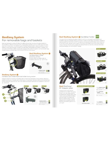 Lenkerhalter Basil für Klickfixplatten - Schwarz