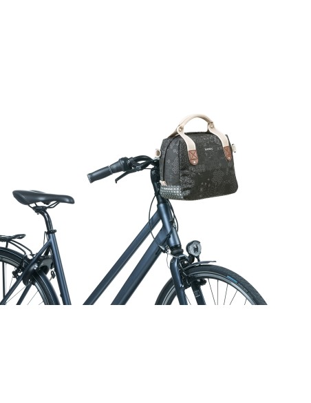 Lenkertasche Basil Bohème City Bag 8 Liter  32 x 12 x 23 cm - Schwarz