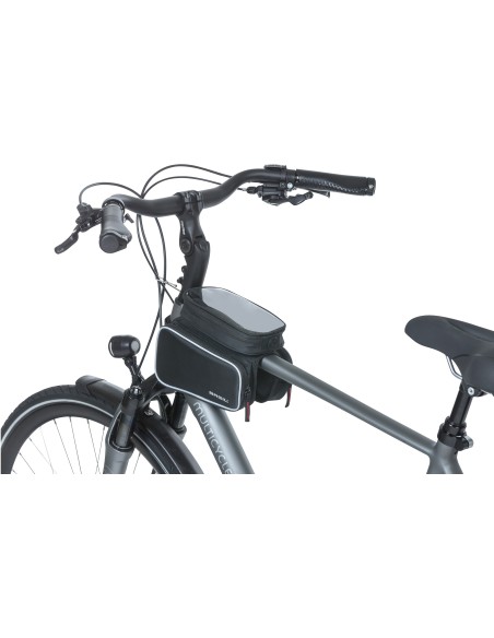 Rahmentasche Basil Top Tube Sport Design Double 1,5 Liter 20 x 13 x 17 cm - Schwarz