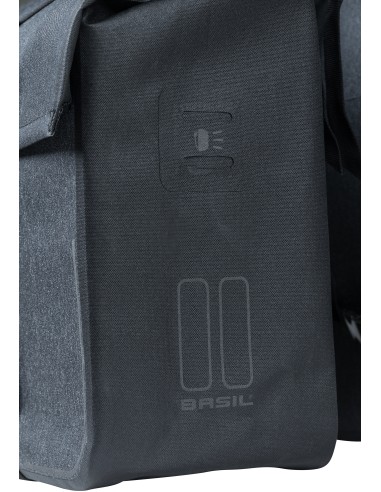Doppelpacktasche Basil Urban Dry 50 Liter 36 x 17 x 42 cm - Charcoal Melee