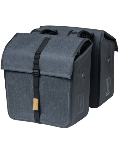 Doppelpacktasche Basil Urban Dry 50 Liter 36 x 17 x 42 cm - Charcoal Melee