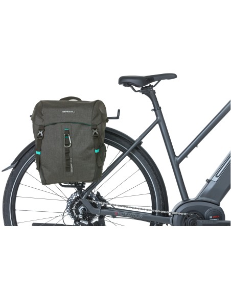 Fahrradtasche Basil Discovery 365D 9 Liter 30 x 14 x 31 cm - Schwarz Melee