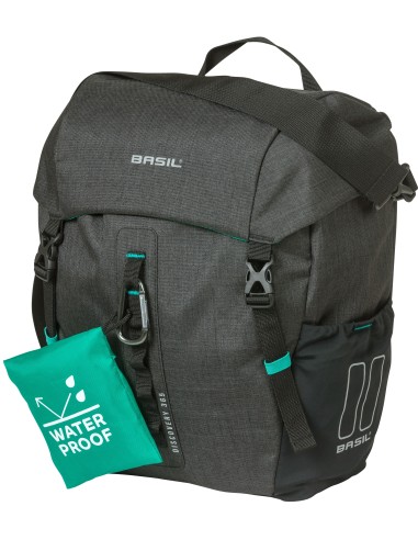 Fahrradtasche Basil Discovery 365D 9 Liter 30 x 14 x 31 cm - Schwarz Melee