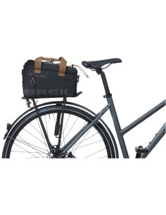 Tasche für Gepäckträger Basil Miles Trunkbag 7 Liter 32 x 19 x 21 cm - Black Slate