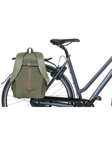 Rucksack für 13"  laptop Basil B-Safe Commuter Nordlicht 13 Liter 26 x 13 x 40 cm - Olivengrün