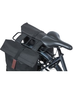 Doppelpacktasche Basil City 28 bis 32 Liter 30 x 18 x 49 cm - Schwarz