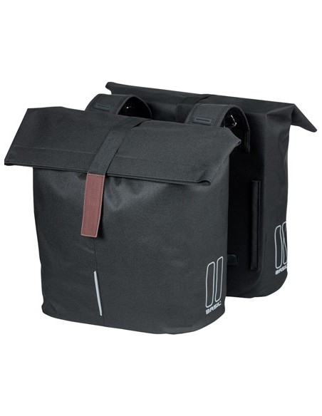 Doppelpacktasche Basil City 28 bis 32 Liter 30 x 18 x 49 cm - Schwarz