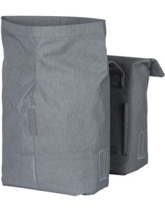 Doppelpacktasche Basil City 28 bis 32 Liter 30 x 18 x 49 cm - Grau Meli
