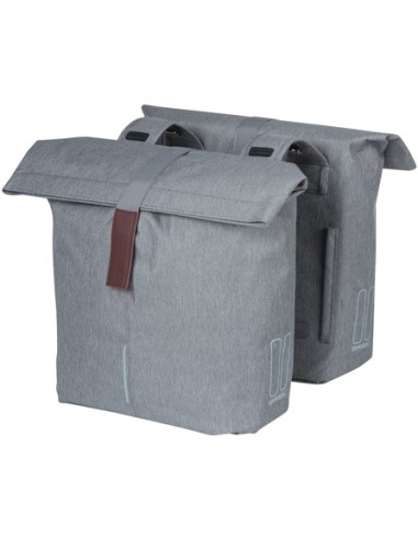 Doppelpacktasche Basil City 28 bis 32 Liter 30 x 18 x 49 cm - Grau Meli
