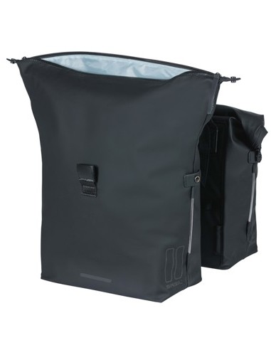 Doppelpacktasche Basil SoHo Nordlicht 41 Liter 31 x 13 x 37 cm - Schwarz